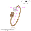 51719 xuping simple brazalete de oro de diseño, brazalete de perlas de moda